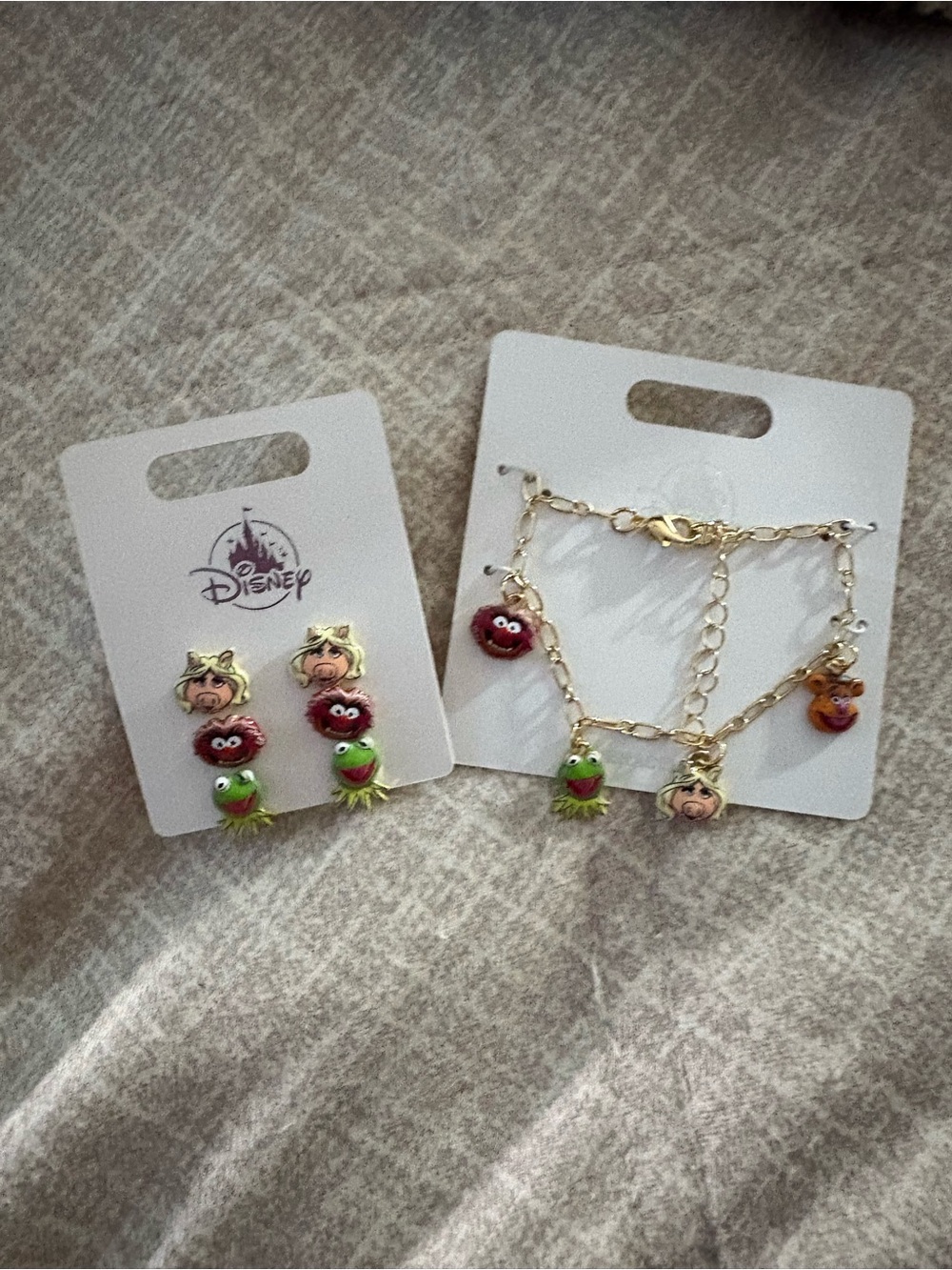 Disney Parks Muppets Charm Bracelet and Earring Set - Green & Red
